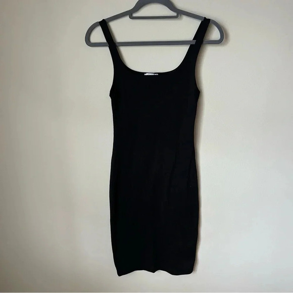Zara Trafaluc Black Midi Knee Length Bodycon Sleeveless Dress Women’s Size Small - Picture 2 of 6